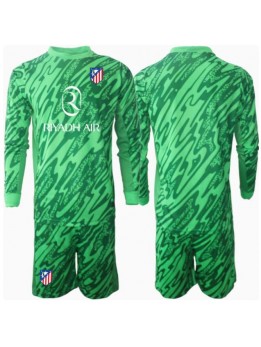 Atletico Madrid Målvakt Replika Borta Kläder Barn 2024-25 Långärmad (+ byxor)